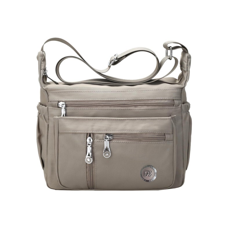 Fabuxry Purses and Shoulder Handbags for Women Crossbody Bag Messenger Bags (Khaki) - Image 1